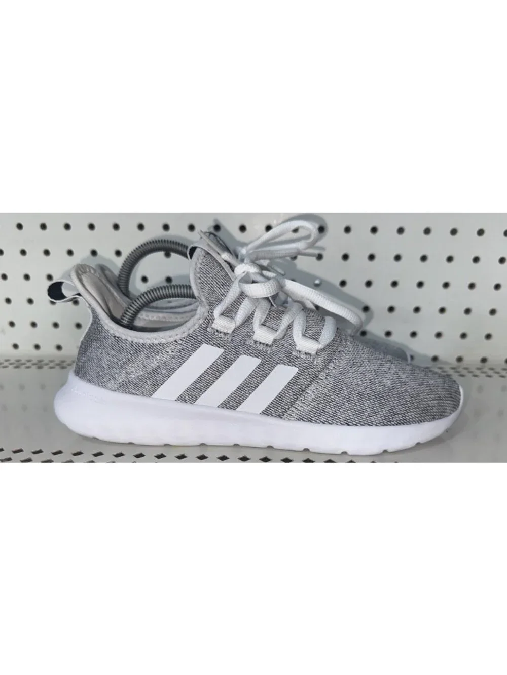 Adidas Cloudfoam Pure 2.0 Womens Athletic Running Shoes Size 7 White Black
